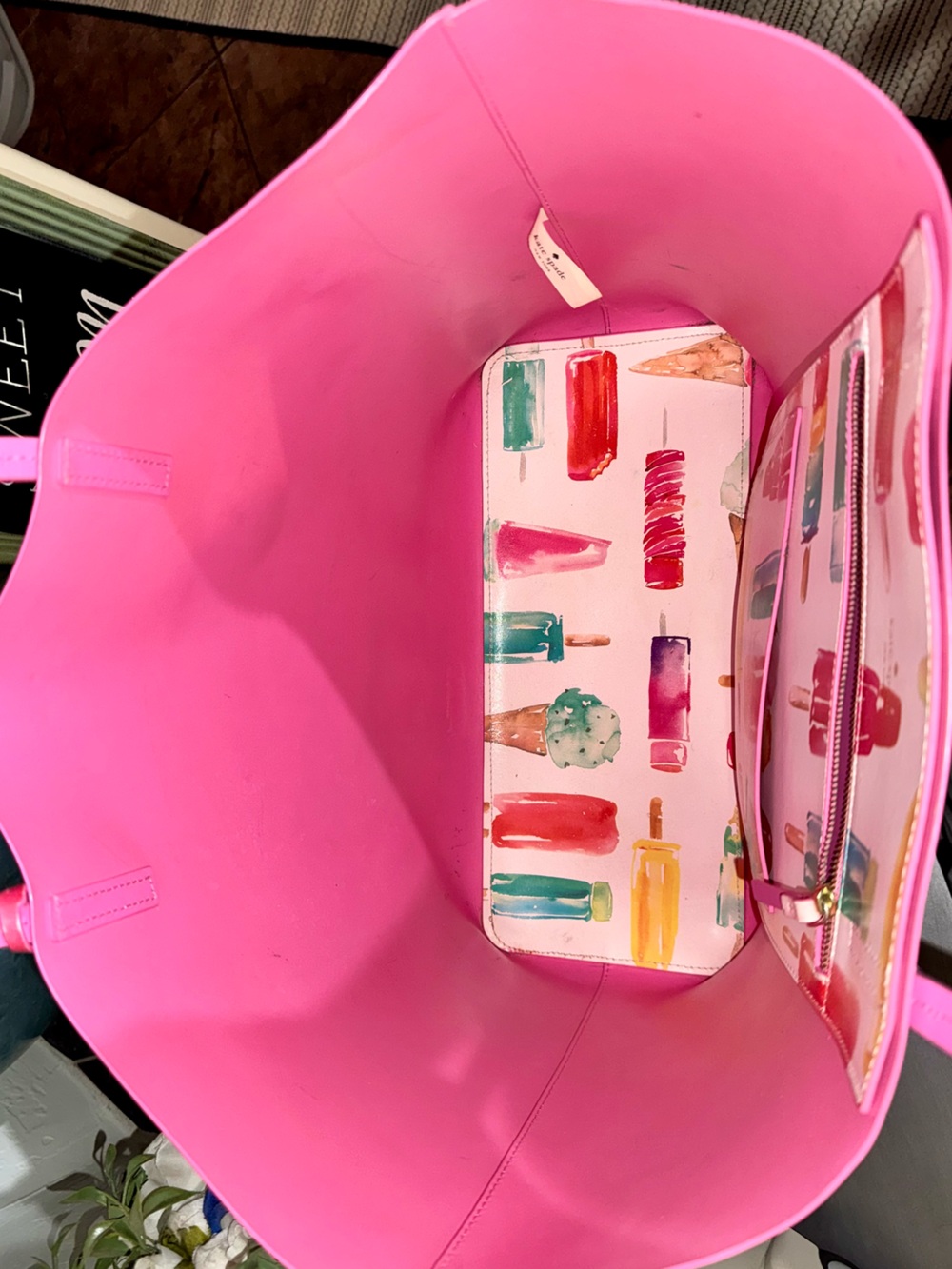 Kate Spade New York "Flavor of the Month" Francis Tote icecream & popsicles EUC - Picture 8 of 16